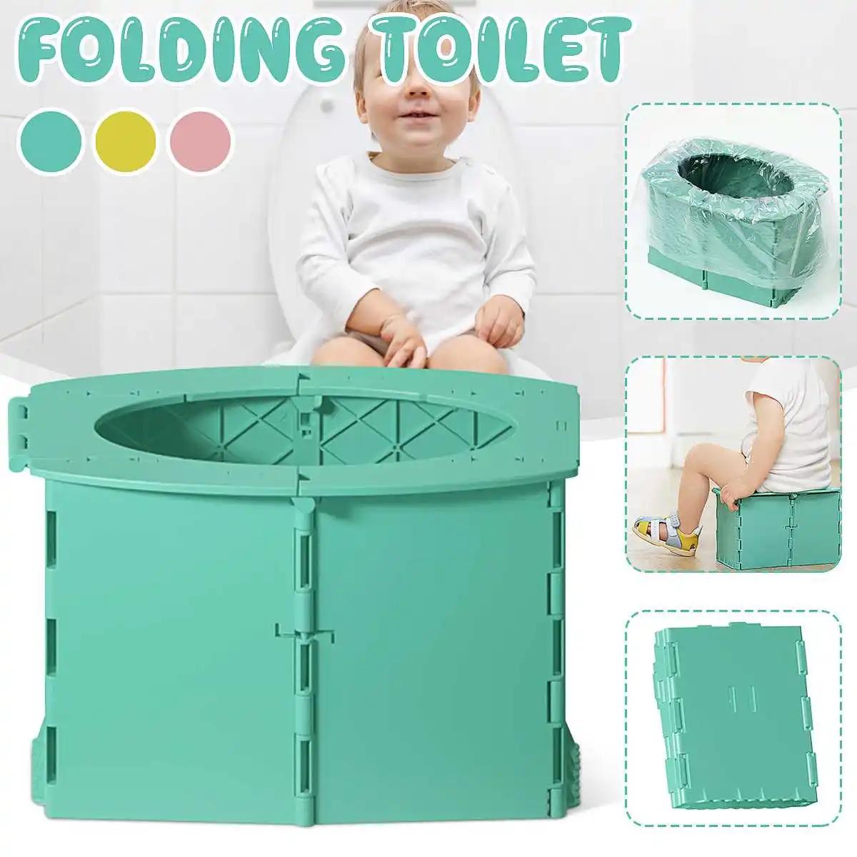 New Portable Baby Potty Toilet Seat Car Outdoor Travel Camping Kids Potty Training Seat Folding Potty Toilet Send garbage bags
New Portable Baby Potty Toilet Seat Car Outdoor Travel Camping Kids Potty Training Seat Folding Potty Toilet Send garbage bags