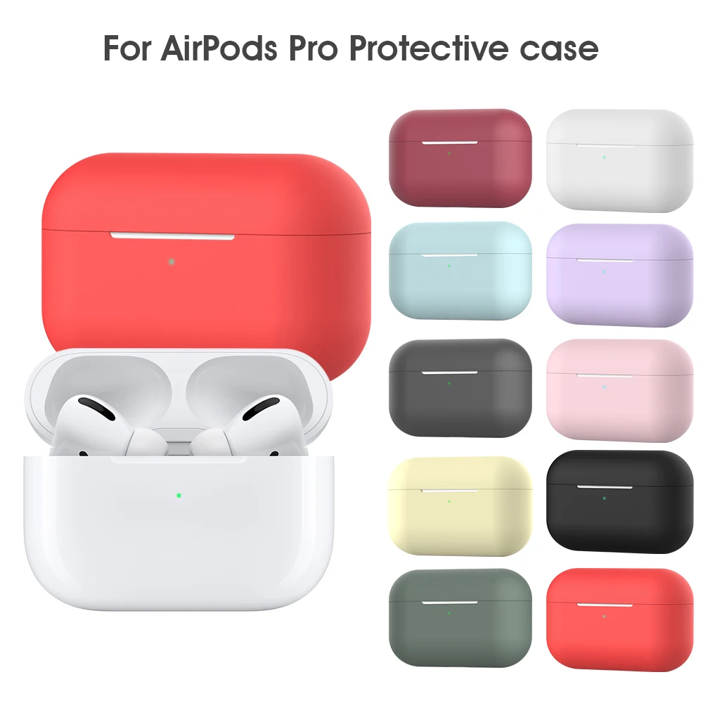 Тонкий силиконовый чехол для Airpods Pro роскошный защитный наушников Apple Air pods 3 s