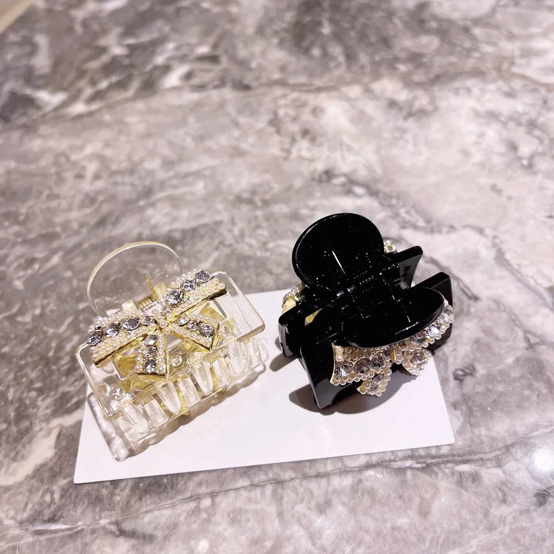 Korean Style Rhinestone Inlaid Bow Small Catch Hair Clip Sweet Girl New Headdress Hair Claw for Women Fashion Hair Accessories
Korean Style Rhinestone Inlaid Bow Small Catch Hair Clip Sweet Girl New Headdress Hair Claw for Women Fashion Hair Accessories