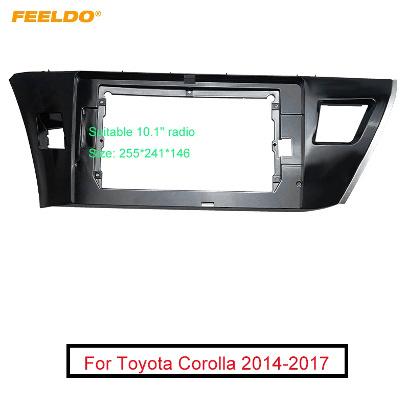 FEELDO Car Audio Fascia Frame Adapter For Toyota Corolla 10.1" Big Screen 2DIN Dash Fitting Panel Frame Kit
FEELDO Car Audio Fascia Frame Adapter For Toyota Corolla 10.1" Big Screen 2DIN Dash Fitting Panel Frame Kit