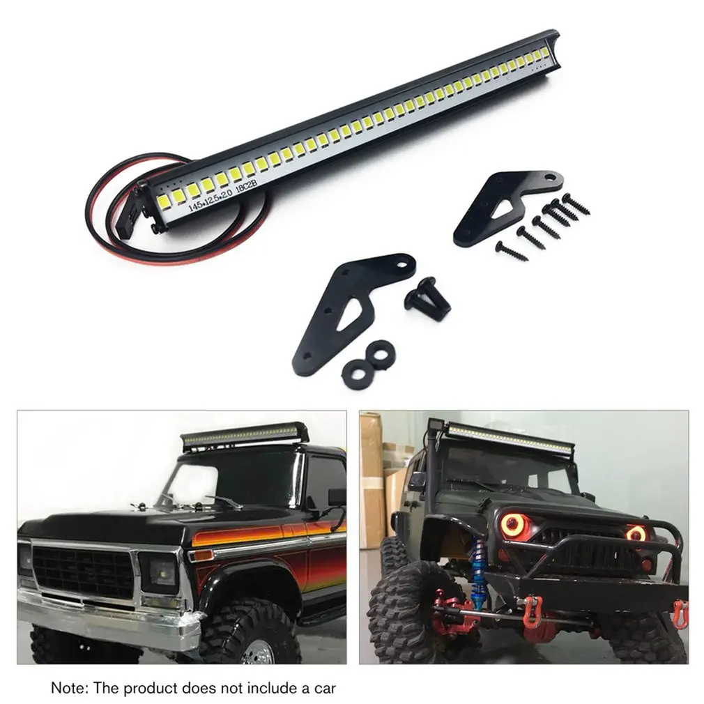 148MM Super Bright 36 LED Lights Bar for 1/10 RC Crawler Car Axial SCX10 90046 D90 Traxxas TRX4 Car Model Accessories
148MM Super Bright 36 LED Lights Bar for 1/10 RC Crawler Car Axial SCX10 90046 D90 Traxxas TRX4 Car Model Accessories