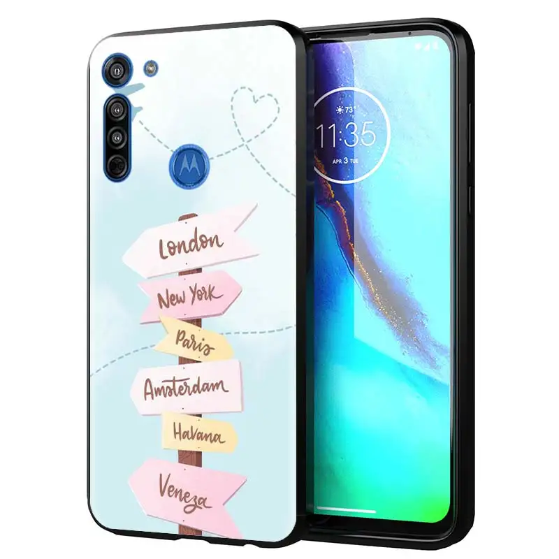 Travel inspiration Phone Case for Motorola Moto G8 G9 Edge Plus G Power Play E6s E Plus One Fusion Cover Black Shell
Travel inspiration Phone Case for Motorola Moto G8 G9 Edge Plus G Power Play E6s E Plus One Fusion Cover Black Shell