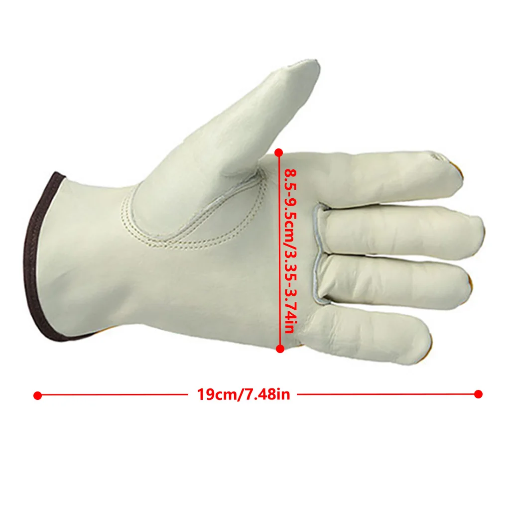 1 Pair Leather Gardening Gloves Hands Protective Non-Slip Heat Resistant Welding Working Gloves For Gardening And Planting 
1 Pair Leather Gardening Gloves Hands Protective Non-Slip Heat Resistant Welding Working Gloves For Gardening And Planting