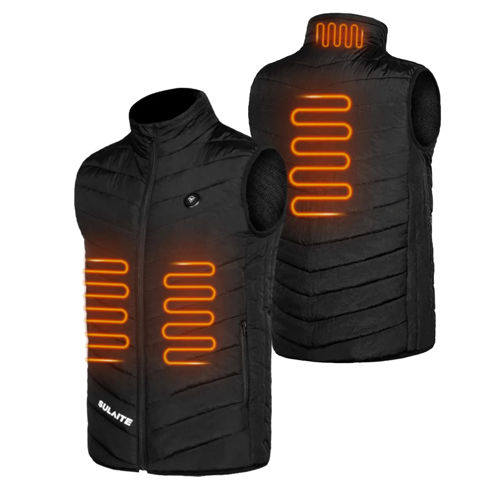 SULAITE Double Switch 9 Place USB Heated Vest Men Heated Jacket Heating Vest Thermal Clothing Hunting Vest Winter Fashion Jacket
SULAITE Double Switch 9 Place USB Heated Vest Men Heated Jacket Heating Vest Thermal Clothing Hunting Vest Winter Fashion Jacket