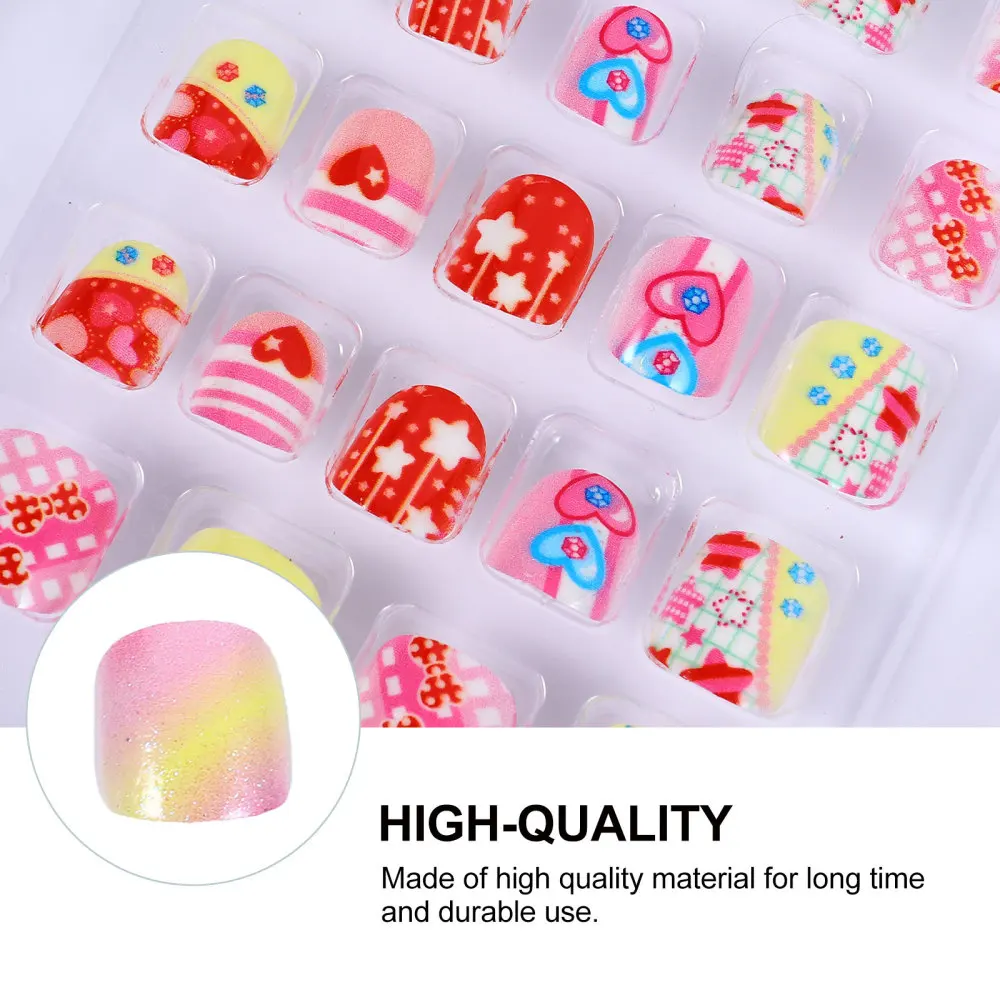 120Pcs Artificial Children Press On Fake Nails Girls Full Cover False Nails
120Pcs Artificial Children Press On Fake Nails Girls Full Cover False Nails