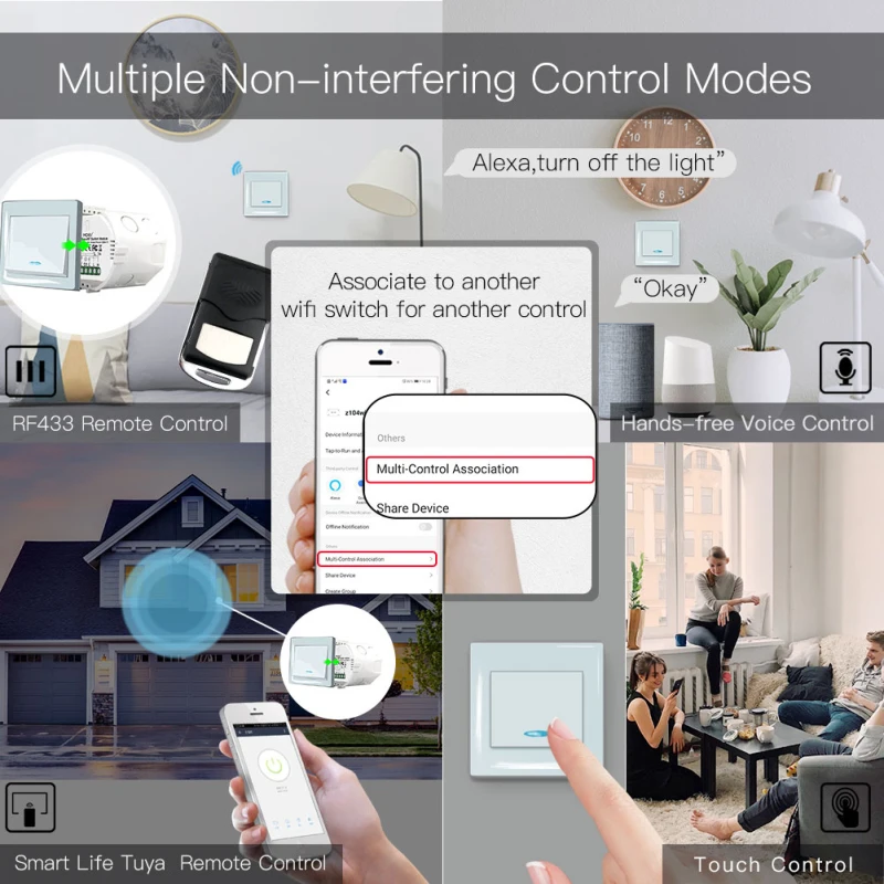 Tuya ZigBee 3.0 Smart Switch Relay Smart Home Automation Module 2 Gang Zigbee+RF 10A Switch Module With Alexa Google Home
Tuya ZigBee 3.0 Smart Switch Relay Smart Home Automation Module 2 Gang Zigbee+RF 10A Switch Module With Alexa Google Home