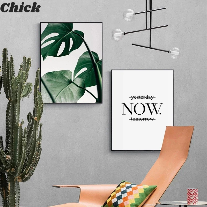 Nordic Canvas Painting Modern Print Plant Leaf Fresh Words Art Posters Green Art Wall Picture Living Room Poster Home Decoration 
Nordic Canvas Painting Modern Print Plant Leaf Fresh Words Art Posters Green Art Wall Picture Living Room Poster Home Decoration