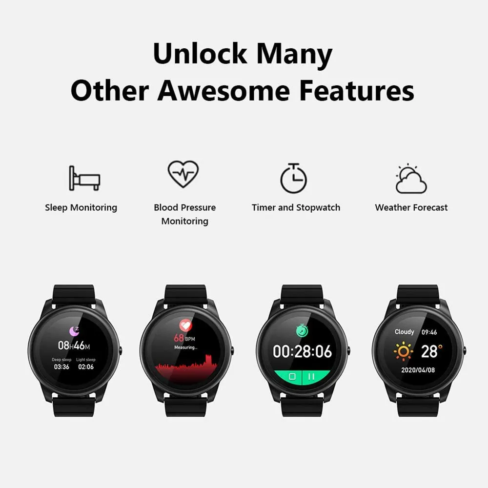 Xigmer Лунные полностью сенсорные умные часы для мужчин Спортивные Водонепроницаемые IP68 Монитор сердечного ритма и сна для IOS Android Глобальная версия смарт-часов.