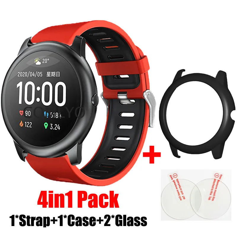 4in1 Pack For Haylou LS05 Strap Smart Watch Silicone Band Bracelet PC Case Cover Haylou Solar Screen Protector Film
4in1 Pack For Haylou LS05 Strap Smart Watch Silicone Band Bracelet PC Case Cover Haylou Solar Screen Protector Film