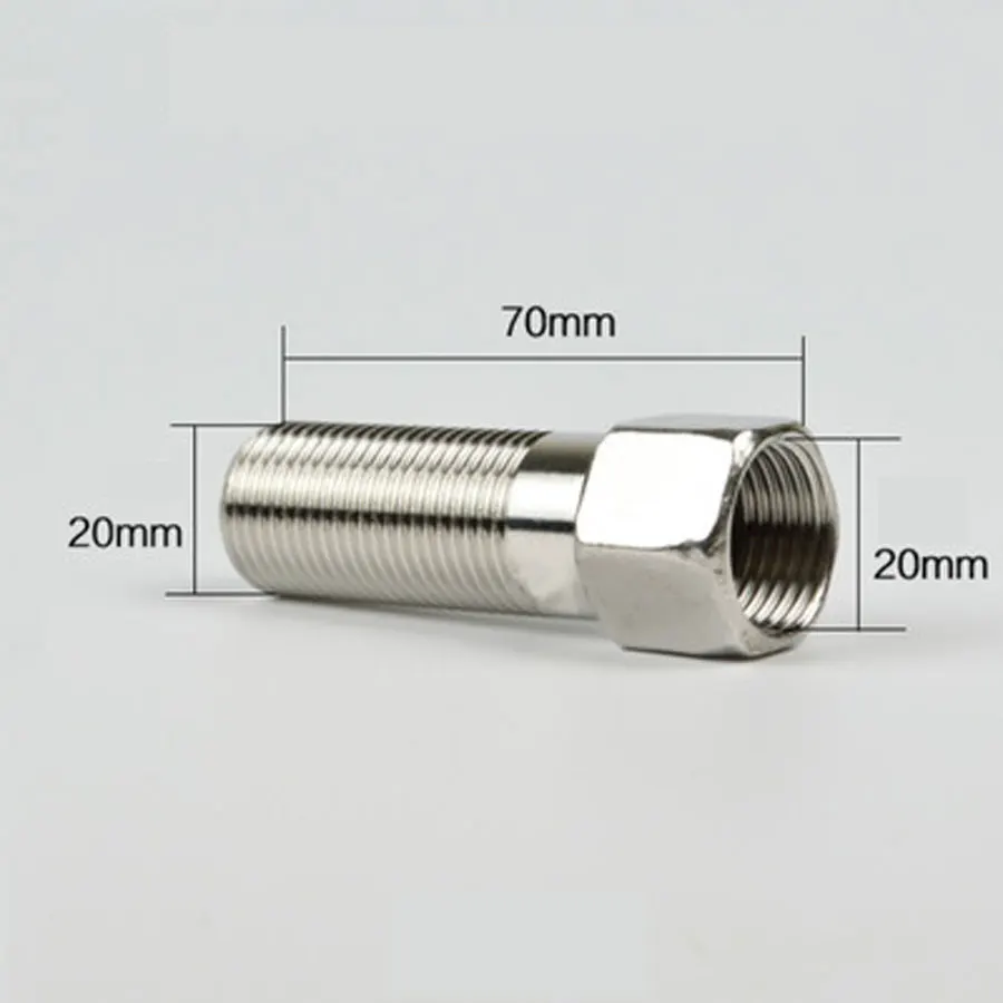 1/2" BSP Male x Female Nipple 201 Stainless Steel Pipe Fitting Connector Joint Adapter Length 70mm
1/2" BSP Male x Female Nipple 201 Stainless Steel Pipe Fitting Connector Joint Adapter Length 70mm