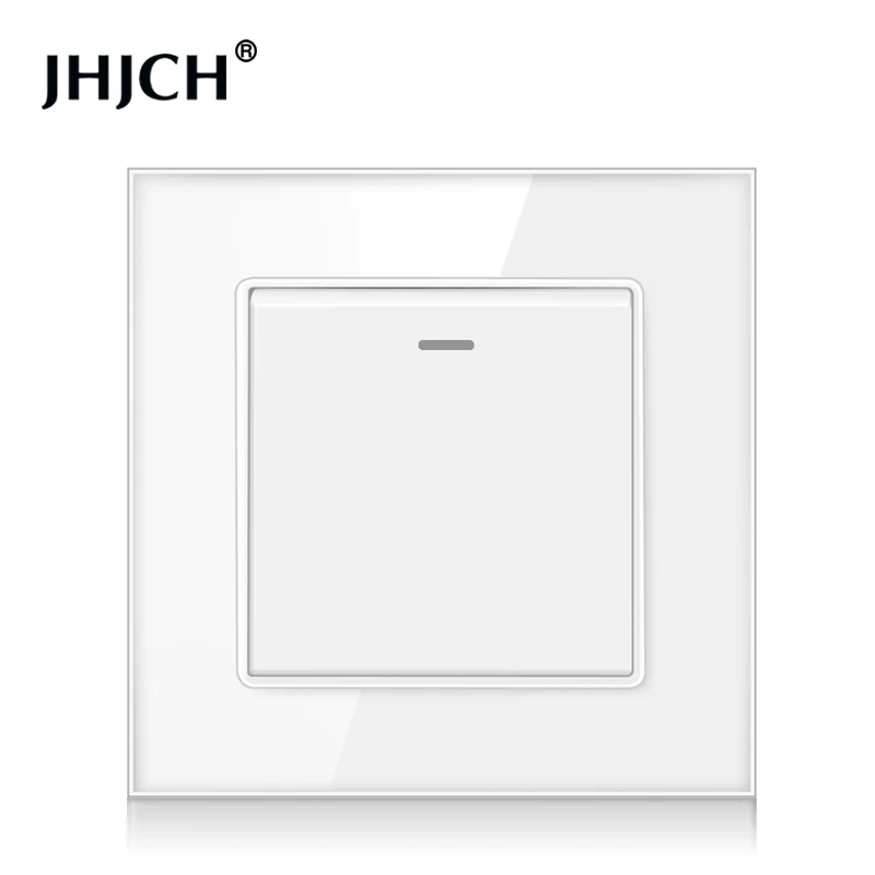 JHJCH - 1 Gang 2 Way Stair Switch, Tempered Glass Panel, Rocker Light Switch, On / Off Switch, Toggle Wall Switch
JHJCH - 1 Gang 2 Way Stair Switch, Tempered Glass Panel, Rocker Light Switch, On / Off Switch, Toggle Wall Switch