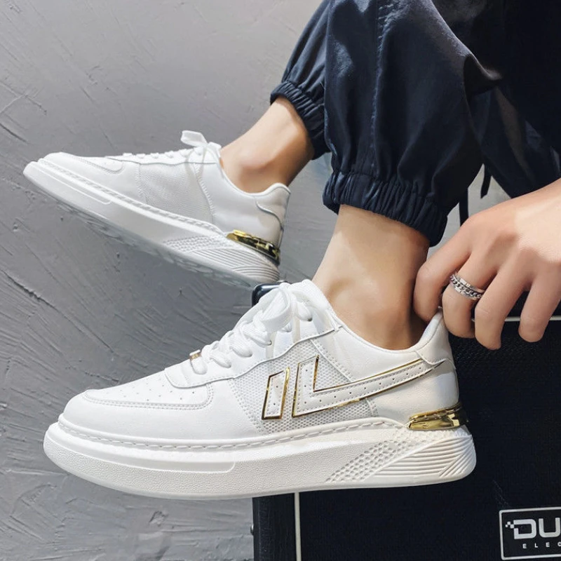 Men's Increasing Sneakers Fashion White Shoes All-match Causal Shoes for Men Platform Lace Up Tenis Masculino Skateboard Shoes 
Men's Increasing Sneakers Fashion White Shoes All-match Causal Shoes for Men Platform Lace Up Tenis Masculino Skateboard Shoes