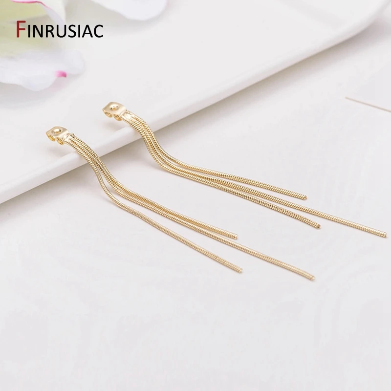 DIY Making Earrings Findings 14k Gold Plated Brass Tassel Chain Earring Backs Stopper Earnuts Accessories
DIY Making Earrings Findings 14k Gold Plated Brass Tassel Chain Earring Backs Stopper Earnuts Accessories