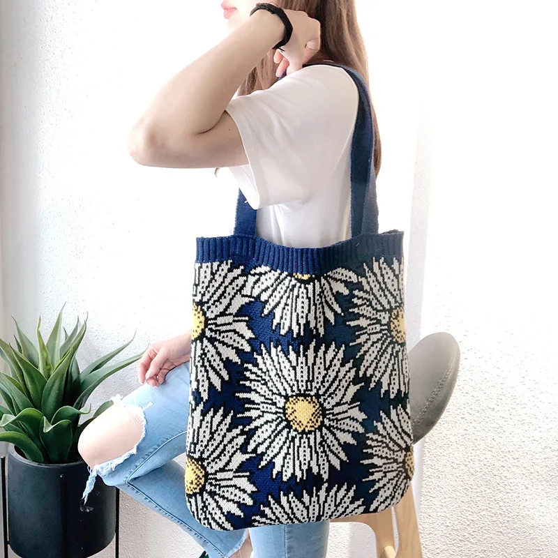 Youda Knitting Shoulder Bags Women Autumn And Winter Retro Handbag Woolen High Capacity Bag Flower Personalized Shopping Package
Youda Knitting Shoulder Bags Women Autumn And Winter Retro Handbag Woolen High Capacity Bag Flower Personalized Shopping Package