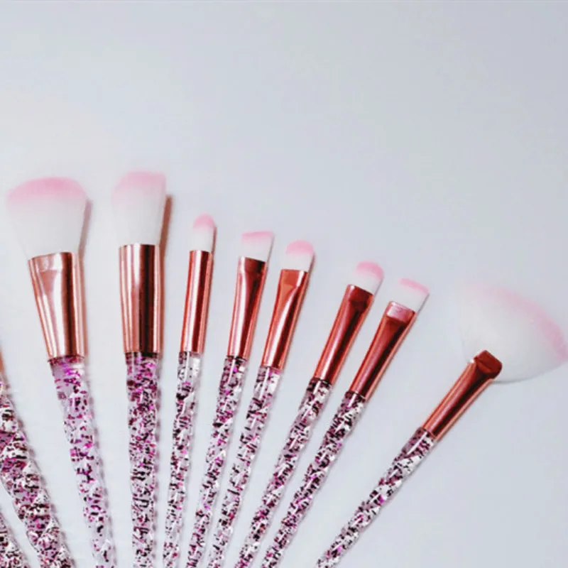 10pcs Spiral Makeup Brushes Set Maquiagem Crystal Handle Unicorn Foundation Eyeshadow Beauty Women Glitter Make Up Brush Tools
10pcs Spiral Makeup Brushes Set Maquiagem Crystal Handle Unicorn Foundation Eyeshadow Beauty Women Glitter Make Up Brush Tools