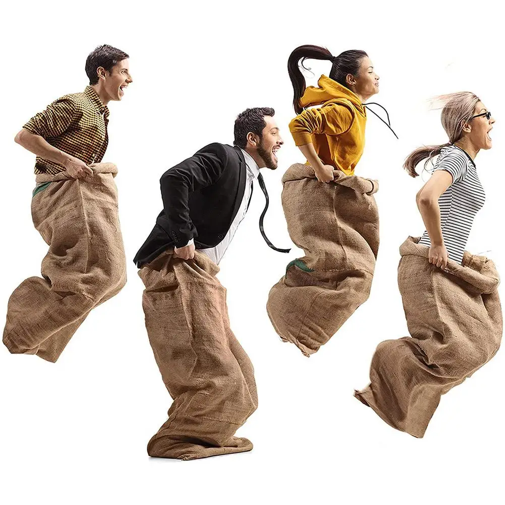 Large Burlap Race Bags Potato Sack Race Games Outdoor Lawn Coarse Cloth Sack Adults Children Intertative Camping Games
Large Burlap Race Bags Potato Sack Race Games Outdoor Lawn Coarse Cloth Sack Adults Children Intertative Camping Games