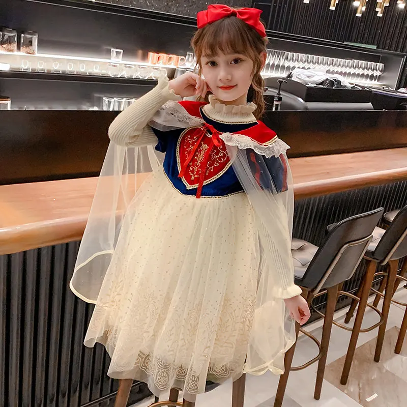 Girls Dress Spring Autumn Kids Casual Long Sleeve Sweater Mesh Dresses Performance Party Princess Children Clothing 4-11 Years
Girls Dress Spring Autumn Kids Casual Long Sleeve Sweater Mesh Dresses Performance Party Princess Children Clothing 4-11 Years
