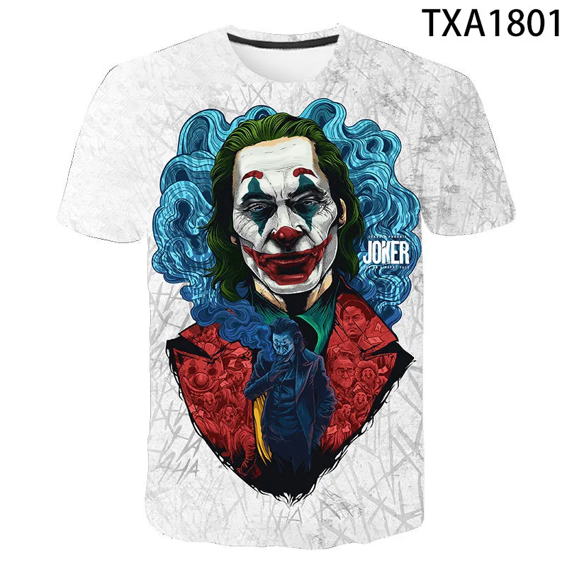 New Summer 3D T Shirts Joker 2 Casual Men Women Children Fashion Short Sleeve Boy girl Kids Printed T-shirt Interesting Tops Tee 
New Summer 3D T Shirts Joker 2 Casual Men Women Children Fashion Short Sleeve Boy girl Kids Printed T-shirt Interesting Tops Tee