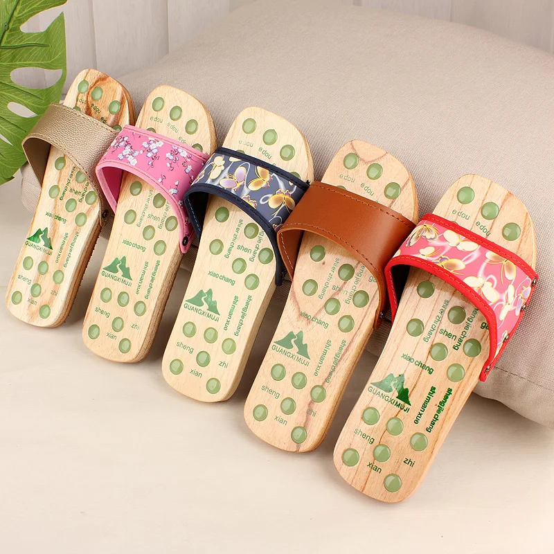 

Женские деревянные шлепанцы в горошек, летние сандалии на среднем каблуке, повседневные пляжные шлепанцы, японские гэта, обувь для косплея