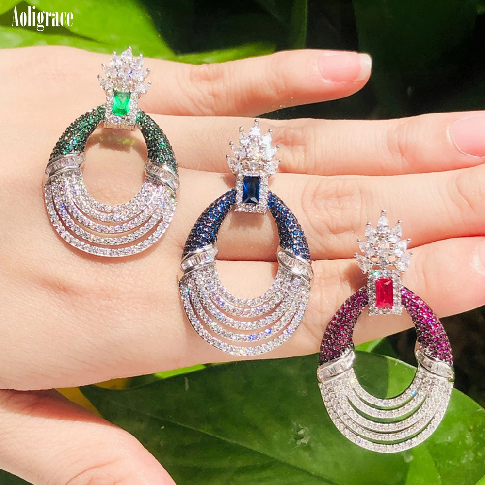 2022 Luxury Cubic Zirconia Long Drop Earrings For Women Hot Three Colors Plated CZ Oval Dangle Earrings for Prom Party Jewelry
2022 Luxury Cubic Zirconia Long Drop Earrings For Women Hot Three Colors Plated CZ Oval Dangle Earrings for Prom Party Jewelry