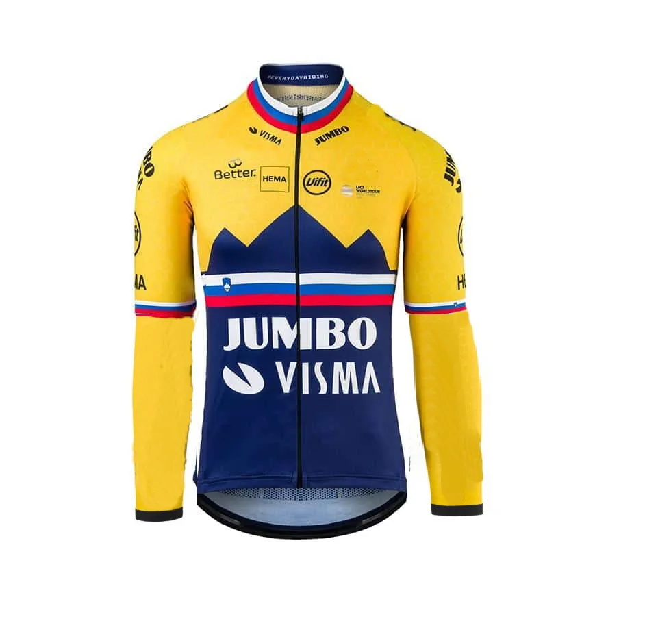 Весенне-летние велосипедные трикотажные изделия 2021 Jumbo Visma TEAM Roglic с длинным рукавом, Мужская велосипедная одежда, велосипедная одежда
Весенне-летние велосипедные трикотажные изделия 2021 Jumbo Visma TEAM Roglic с длинным рукавом, Мужская велосипедная одежда, велосипедная одежда