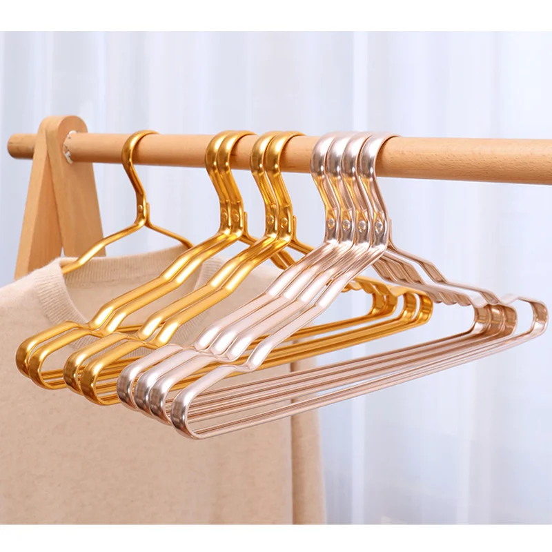 Clothes Hangers Aluminium Alloy Hangers Coat Hangers Anti-slip Seamless Metal Drying Rack Wardrobe Clothing Storage Rack
Clothes Hangers Aluminium Alloy Hangers Coat Hangers Anti-slip Seamless Metal Drying Rack Wardrobe Clothing Storage Rack