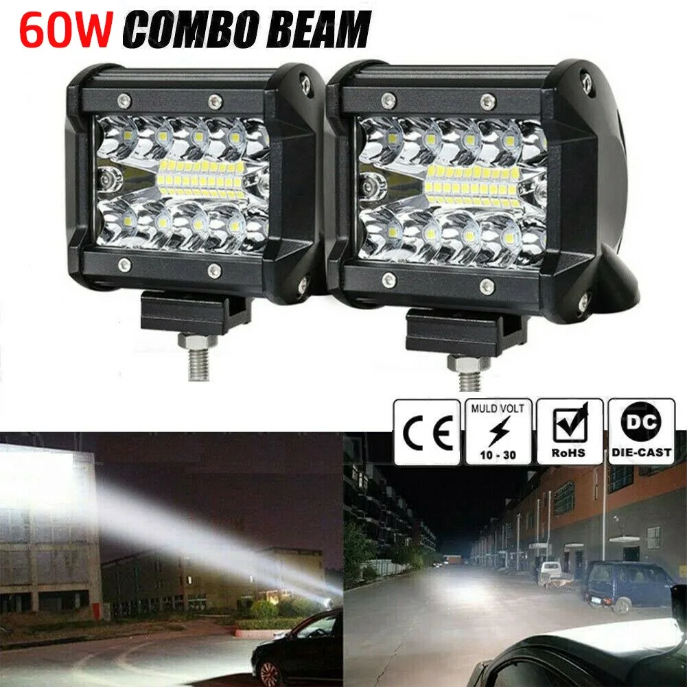 1pcs 60W LED Work Light Bar Flood Spot Lights Driving Lamp Offroad Car Truck SUV Waterproof Reversing Lights Daytime Run Lights
1pcs 60W LED Work Light Bar Flood Spot Lights Driving Lamp Offroad Car Truck SUV Waterproof Reversing Lights Daytime Run Lights