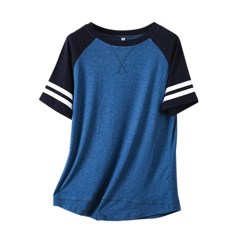 Women Contrast Stitching T Shirt Ladies Casual O Neck Tee Tops Short Sleeve Streetwear Summer T-shirts
Women Contrast Stitching T Shirt Ladies Casual O Neck Tee Tops Short Sleeve Streetwear Summer T-shirts