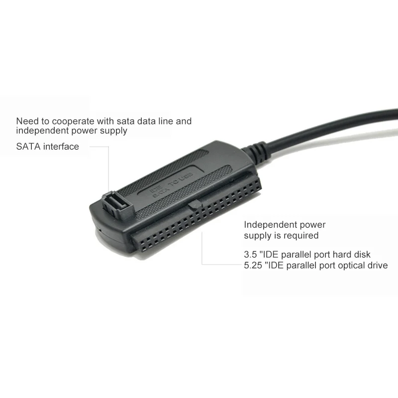 Для ATA/ATAI LBA USB для IDE кабель 2 0 IDE/SATA 5 &quot3 5" жесткий диск HDD конвертер адаптер Plug And