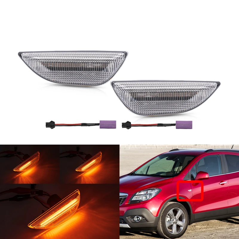 For Vauxhall Opel Mokka / Mokka X For Chevy Trax 12-20 Canbus Dynamic Amber Turn Signal Blinker Indicator Led Side Marker Lights
For Vauxhall Opel Mokka / Mokka X For Chevy Trax 12-20 Canbus Dynamic Amber Turn Signal Blinker Indicator Led Side Marker Lights