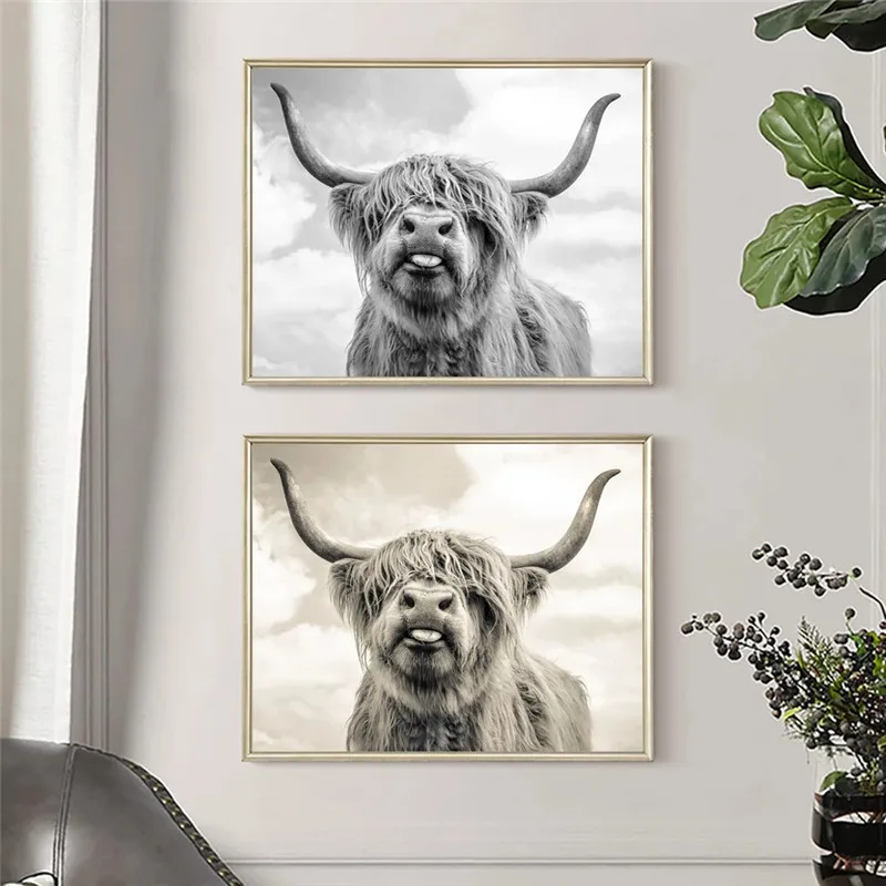 Cow Yak Bison Black And White Art Canvas Print Painting Wild Animal Fashion Wall Picture Living Room Home Decoration Poster
Cow Yak Bison Black And White Art Canvas Print Painting Wild Animal Fashion Wall Picture Living Room Home Decoration Poster