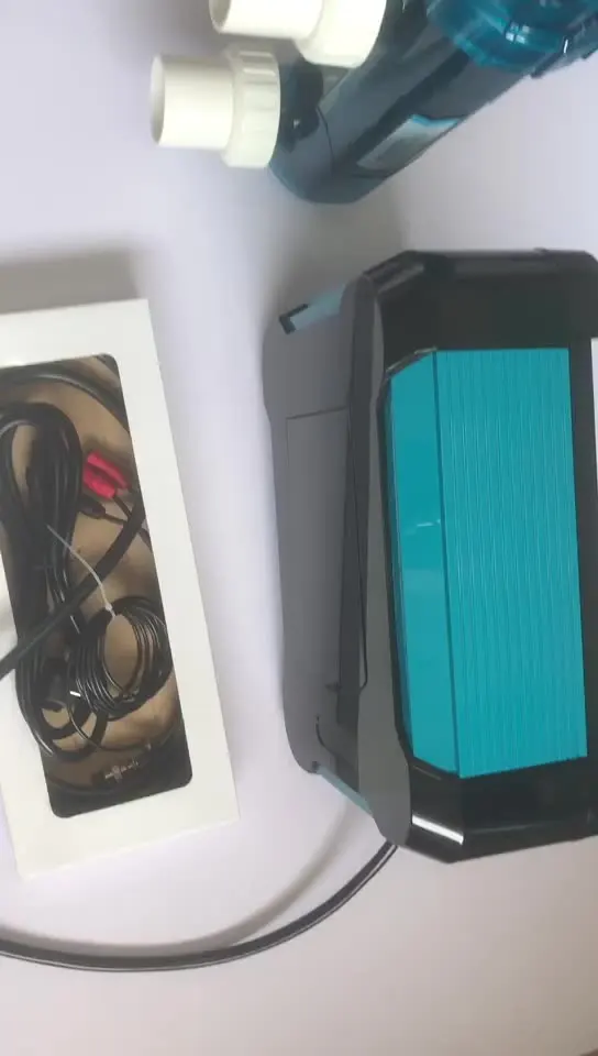 Swimming pool chlorinator, low-cost electrolytic salt chlorine generator, with titanium electrolytic cell disinfection system 
Swimming pool chlorinator, low-cost electrolytic salt chlorine generator, with titanium electrolytic cell disinfection system