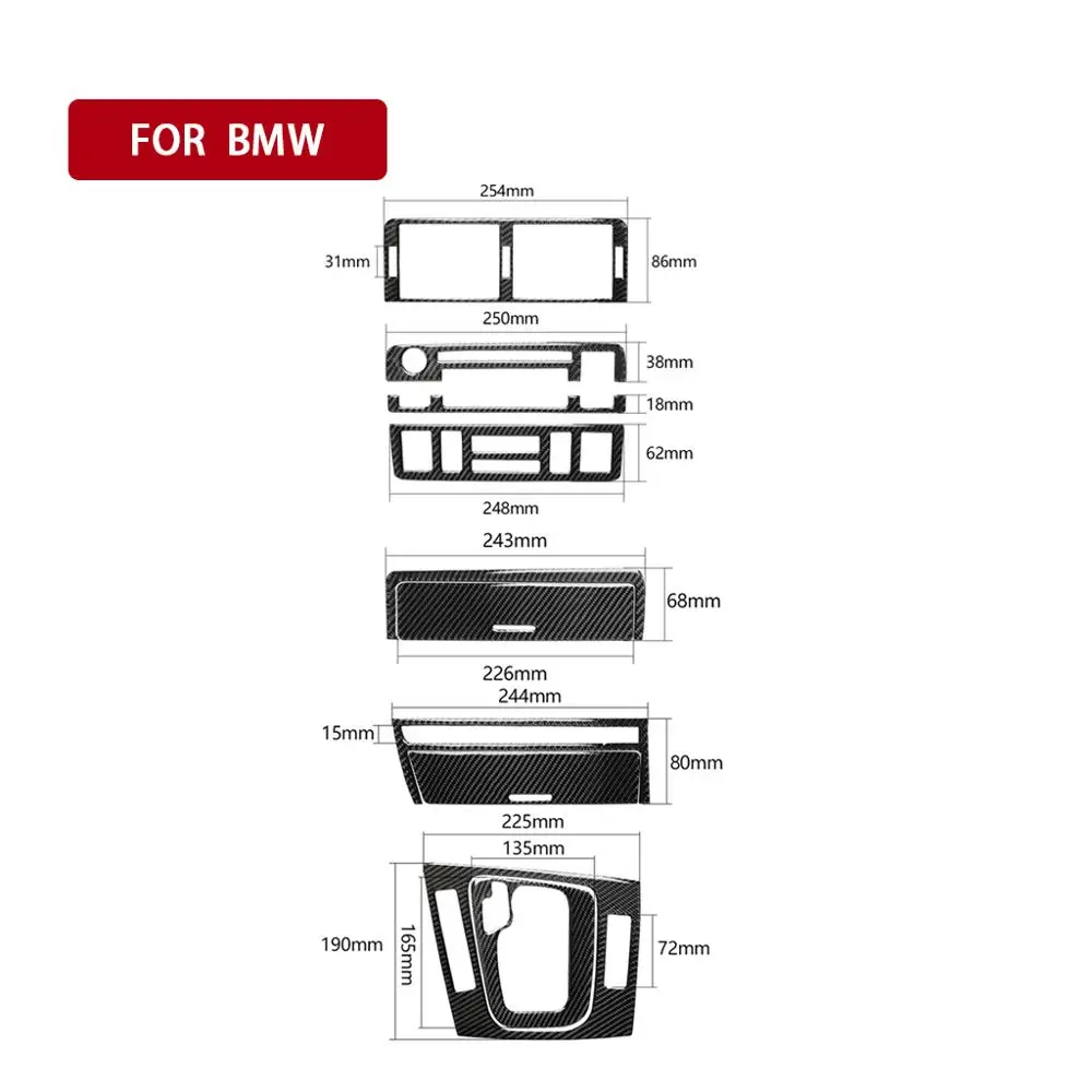 For BMW E46 1998-2005 Interior Carbon Fiber Gearshift Panel Central Control Panel Cover Sticker Refitting Accessories
For BMW E46 1998-2005 Interior Carbon Fiber Gearshift Panel Central Control Panel Cover Sticker Refitting Accessories