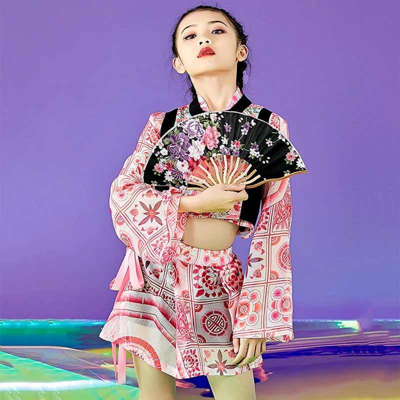 Jazz Costume Girls Hip Hop Clothing Chinese Catwalk Pink Suit Jazz Dance Performance Outfit Kids Ballroom Dance Clothes 120-170
Jazz Costume Girls Hip Hop Clothing Chinese Catwalk Pink Suit Jazz Dance Performance Outfit Kids Ballroom Dance Clothes 120-170