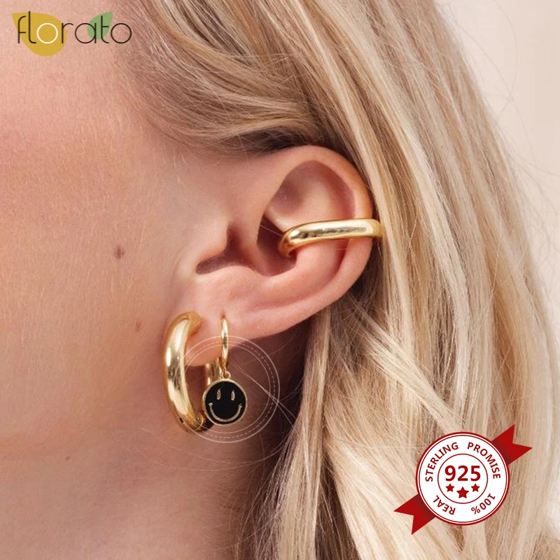 Cute Enamel Hoop Earrings For Women Neon Round Heart Smiley Pin Earrings 925 Sterling Silver Huggie Earrings Colorful Jewelry 
Cute Enamel Hoop Earrings For Women Neon Round Heart Smiley Pin Earrings 925 Sterling Silver Huggie Earrings Colorful Jewelry