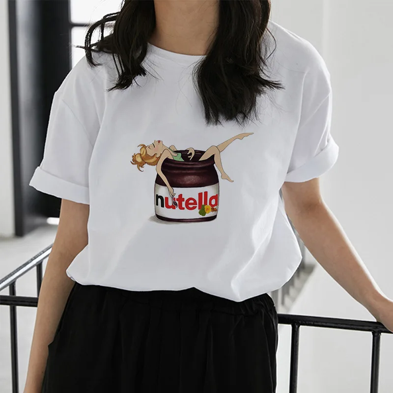 

2021 summer in Europe and the new peanut butter original SuFeng joker stylish women T-shirt render unlined upper garment