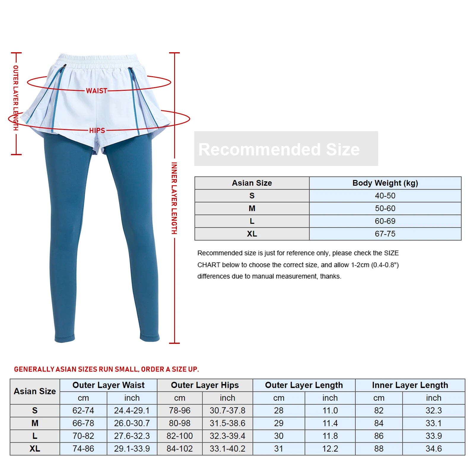Women 2-in-1 Leggings Elastic Waist Adjustable Zipper Quick-dry Breathable Running Tights Athletic Workout Compression Pants
Women 2-in-1 Leggings Elastic Waist Adjustable Zipper Quick-dry Breathable Running Tights Athletic Workout Compression Pants