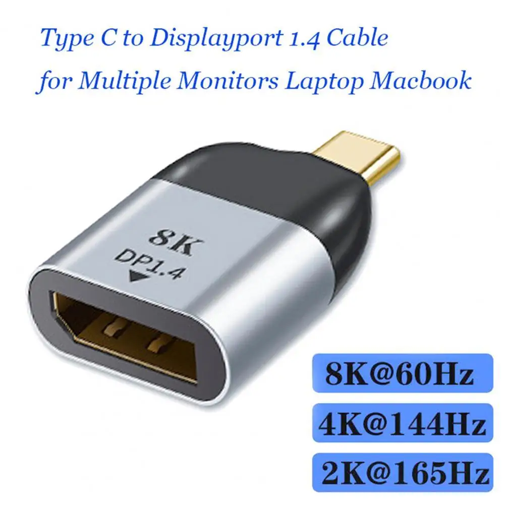 Портативный адаптер USB Type C для Displayport 8K 60 Гц, конвертер для Thunderbolt 3
Портативный адаптер USB Type C для Displayport 8K 60 Гц, конвертер для Thunderbolt 3