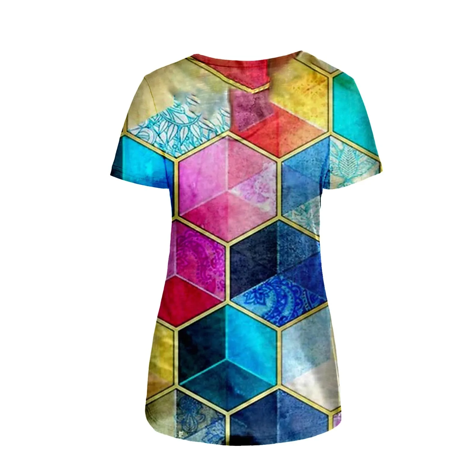 Vintage Summer T-shirt Women Casual Plus Size Tee Top Geometry Printed Short Sleeve V-Neck Harajuku T-shirts
Vintage Summer T-shirt Women Casual Plus Size Tee Top Geometry Printed Short Sleeve V-Neck Harajuku T-shirts