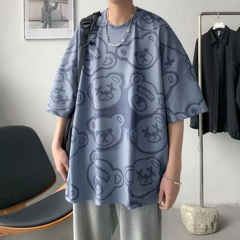 Harajuku Funny Bear Anime Print Graphic Men T Shirt Summer Short Sleeve O Neck Oversized 3xl Top 2022 New White Pink Blue Gray
Harajuku Funny Bear Anime Print Graphic Men T Shirt Summer Short Sleeve O Neck Oversized 3xl Top 2022 New White Pink Blue Gray