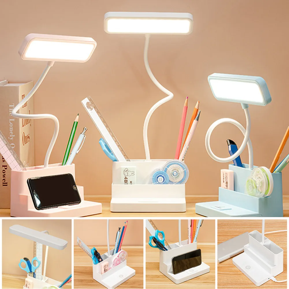 LED Table Lamp Eye Protection Stepless Dimming Desk Lamp Study Lamp Eye Protection Reading Light For Kid With Phone Pen Holder
LED Table Lamp Eye Protection Stepless Dimming Desk Lamp Study Lamp Eye Protection Reading Light For Kid With Phone Pen Holder