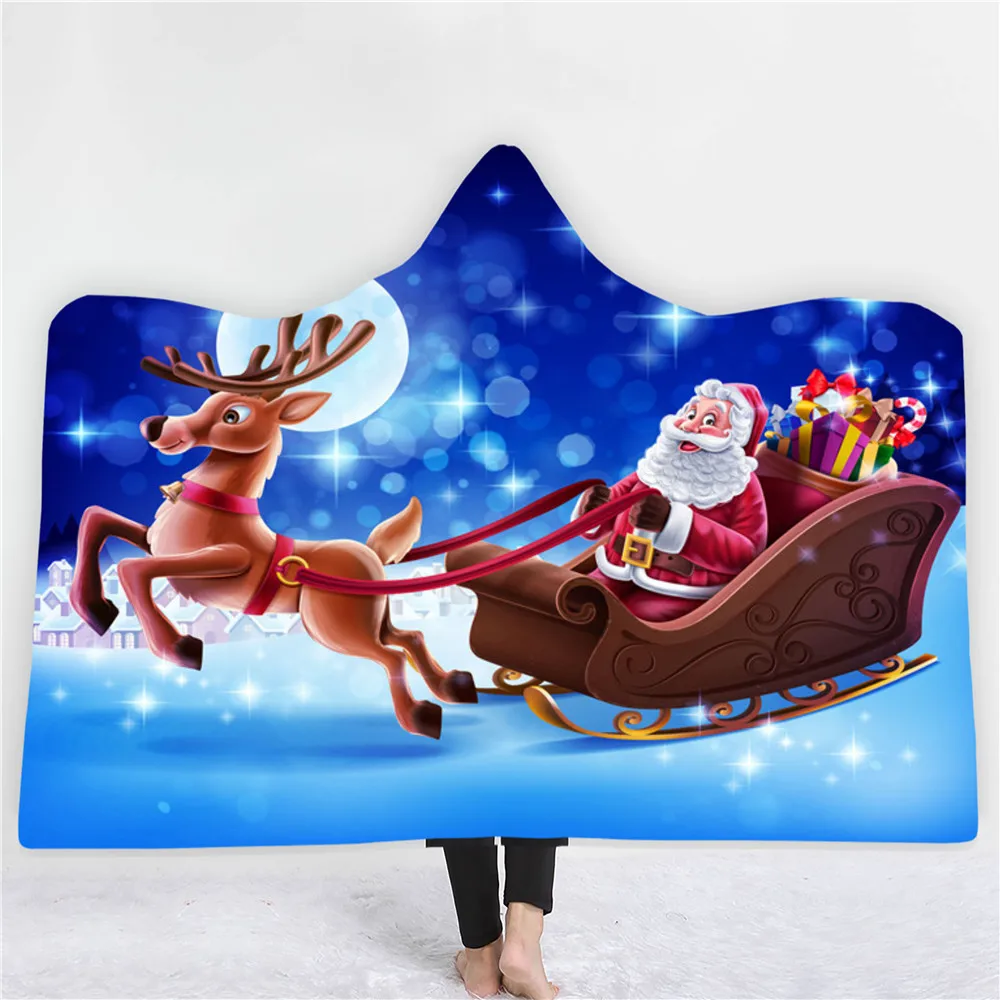 Merry Christmas Hooded Blanket 3D Santa Claus Print Wearable Blanket for Adults Kids Portable Machine Washable Hooded Blanket
Merry Christmas Hooded Blanket 3D Santa Claus Print Wearable Blanket for Adults Kids Portable Machine Washable Hooded Blanket