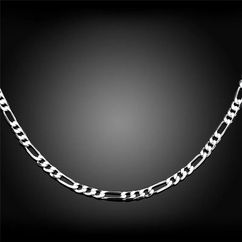 925 Sterling Silver 4mm 16-30 inches Chain Necklaces For Men Women Fashion Statement Necklace Party Jewelry DN102
925 Sterling Silver 4mm 16-30 inches Chain Necklaces For Men Women Fashion Statement Necklace Party Jewelry DN102