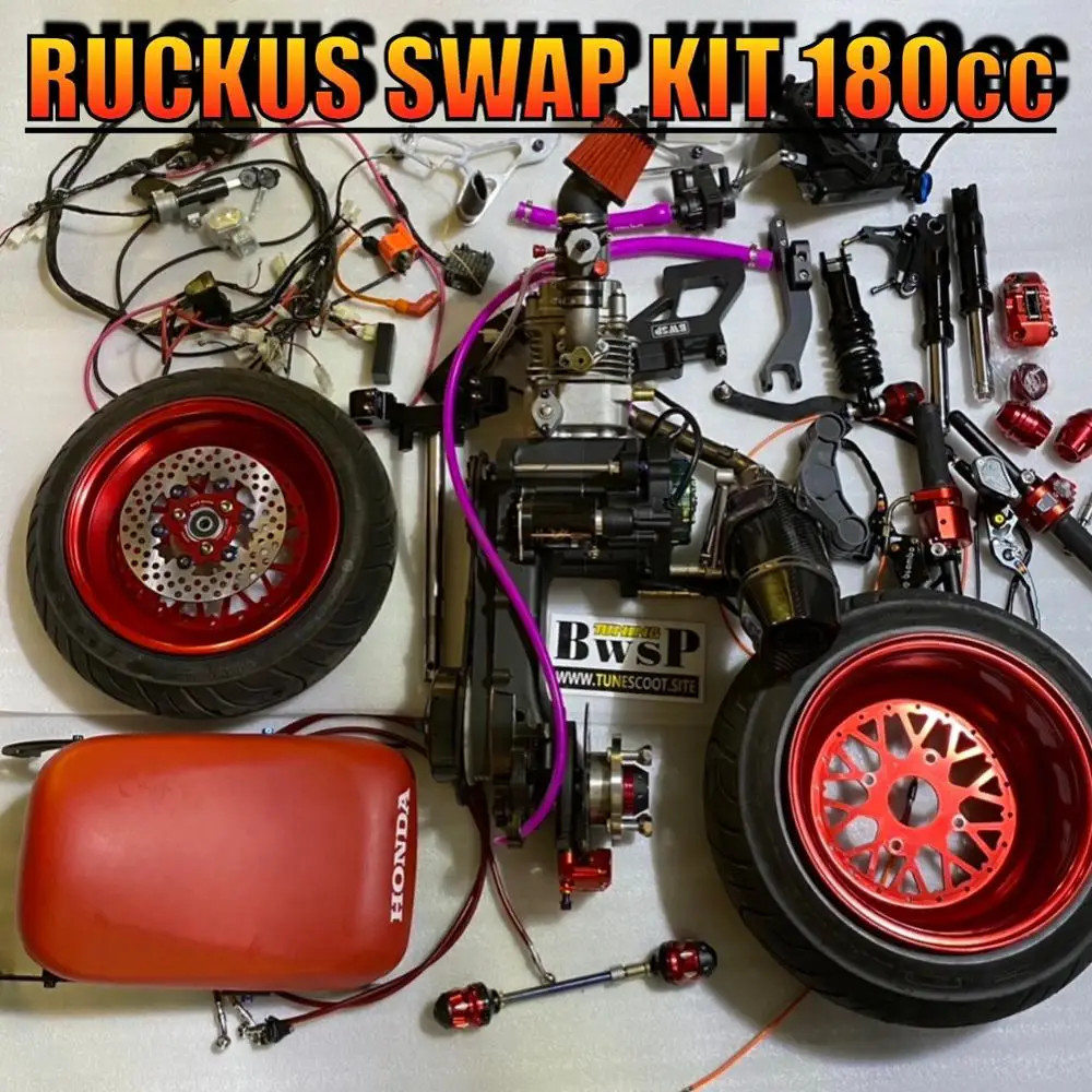 RUCKUS комплект для замены 180CC GY6 157QMB жирные колеса, комплект подключи и играй, четыре клапана водяного охлаждения, углеродный глушитель, изгото...
RUCKUS комплект для замены 180CC GY6 157QMB жирные колеса, комплект подключи и играй, четыре клапана водяного охлаждения, углеродный глушитель, изгото...