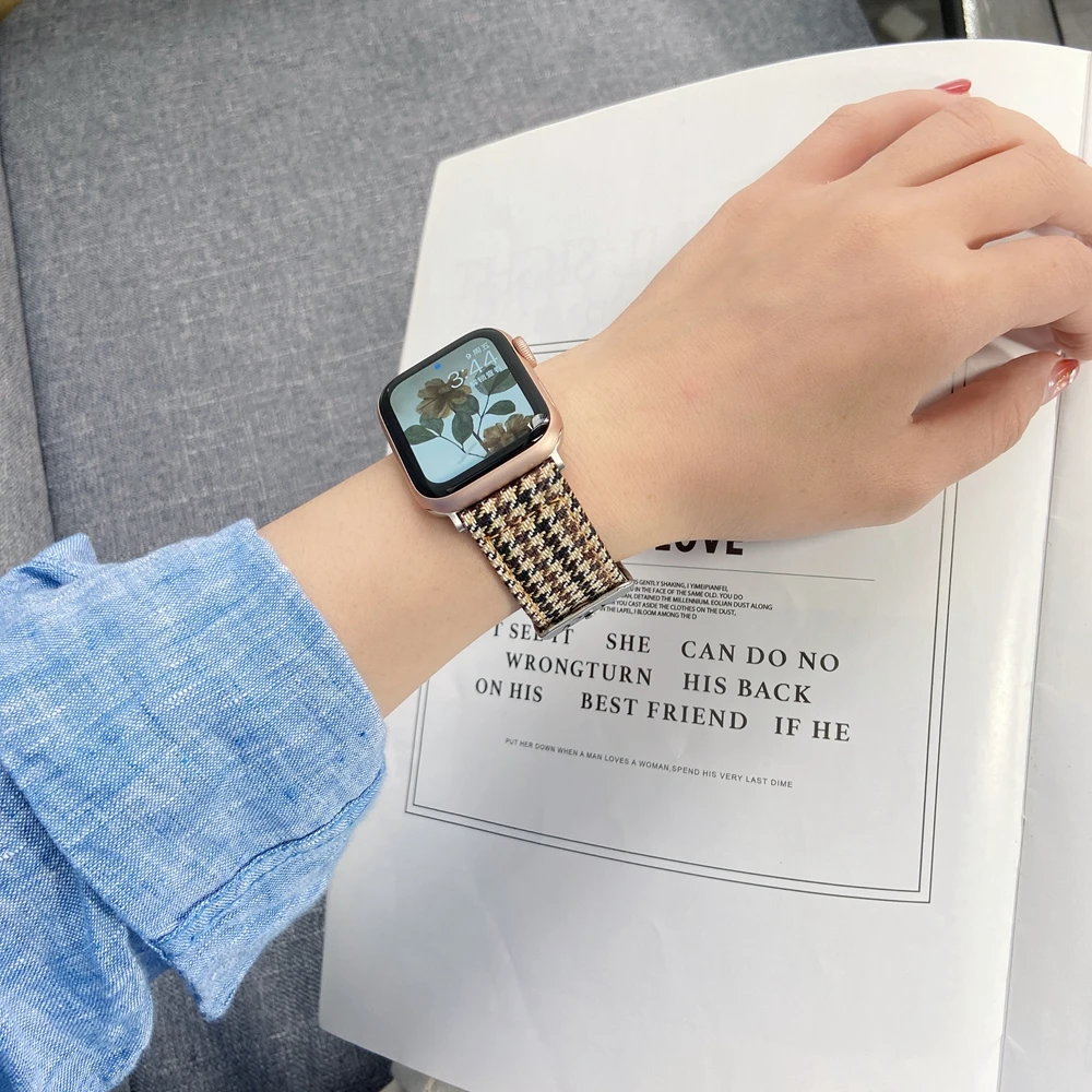 Кожаная Петля от производителя для Apple Watch Band 40 мм 44 ремешок серии 1 2 3 4 5 6 se iwatch 38 42 |