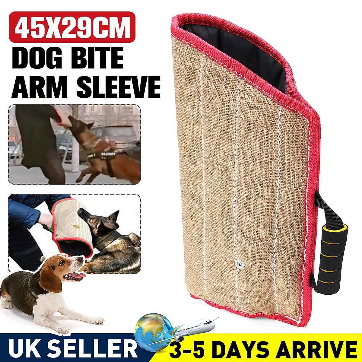 Durable Jute Dog Training Bite Sleeve Training Supplies Arm Suit Handle Chewing Protection for Young Police Dog Trainer Tools
Durable Jute Dog Training Bite Sleeve Training Supplies Arm Suit Handle Chewing Protection for Young Police Dog Trainer Tools