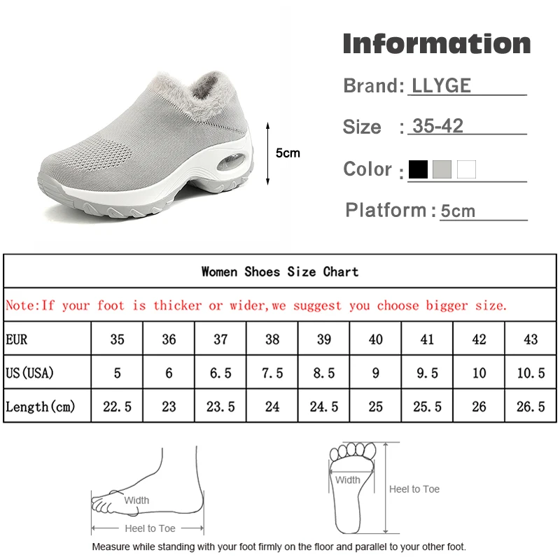 Women Winter Mesh Plush Warm Sneakers Woman Slip On Socks Shoes Female Platform Casual Comfortable Ladies Classic Walking Shoes
Women Winter Mesh Plush Warm Sneakers Woman Slip On Socks Shoes Female Platform Casual Comfortable Ladies Classic Walking Shoes
