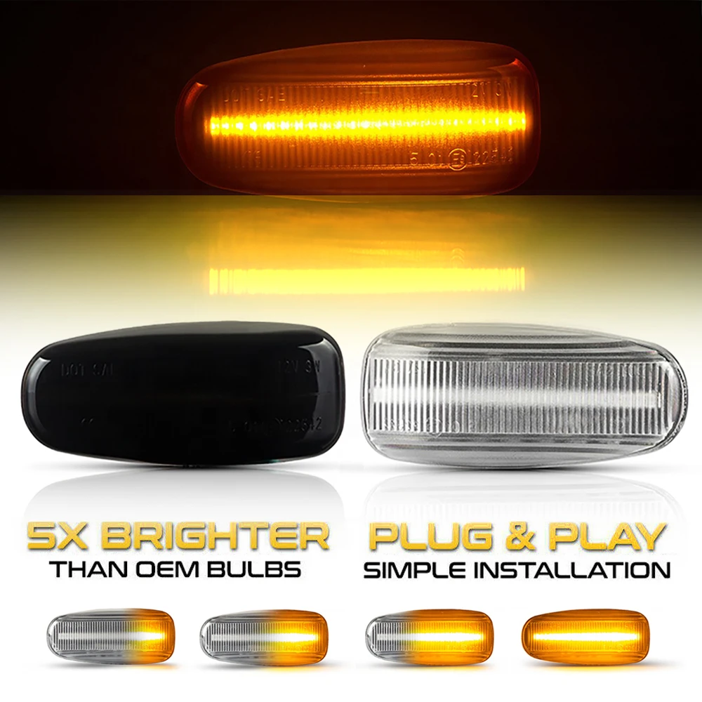 2x LED Side Marker Lamps Turn Signal Repeater Light For Mercedes-Benz Vaneo W414 Vito W638 Dodge Sprinter W901 Volkswagen LT MK2
2x LED Side Marker Lamps Turn Signal Repeater Light For Mercedes-Benz Vaneo W414 Vito W638 Dodge Sprinter W901 Volkswagen LT MK2