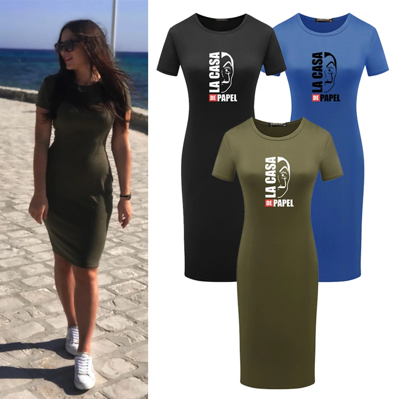 La Casa De Papel Dress Women Summer Package Hip Midi Dresses Money Heist Sexy Bodycon Short Sleeve Party Club Vestidos
La Casa De Papel Dress Women Summer Package Hip Midi Dresses Money Heist Sexy Bodycon Short Sleeve Party Club Vestidos