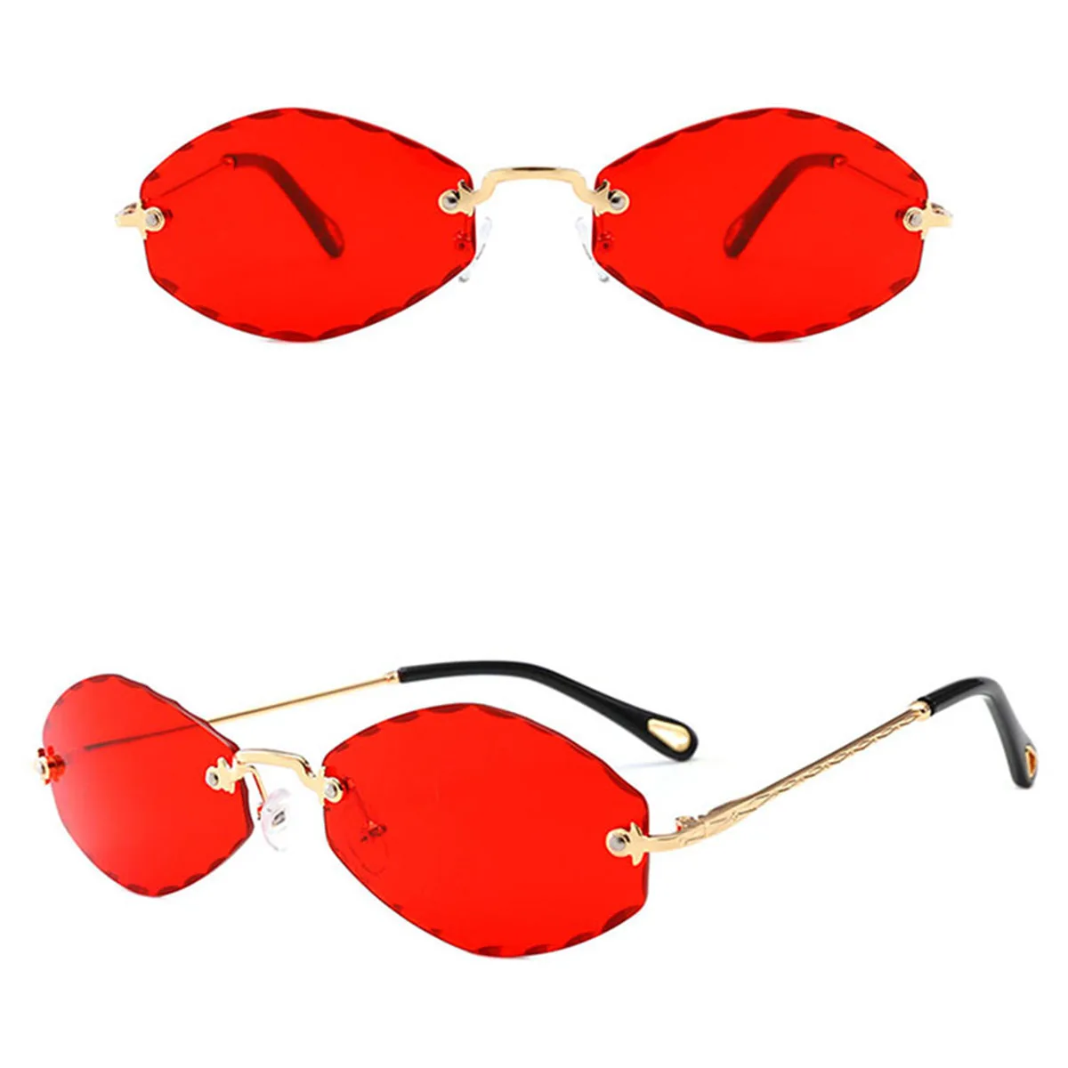 Retro Vintage Rimless Small Oval Sunglasses Hispter Lady Shades Luxury Designer Women Tiny Narrow Tinted Sun Glasses
Retro Vintage Rimless Small Oval Sunglasses Hispter Lady Shades Luxury Designer Women Tiny Narrow Tinted Sun Glasses